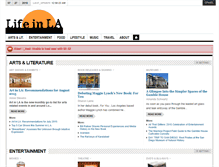 Tablet Screenshot of lifeinla.com